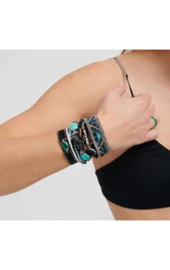 Manchette Carbone 7 Manchette Carbone -Hipanema carbone black 2