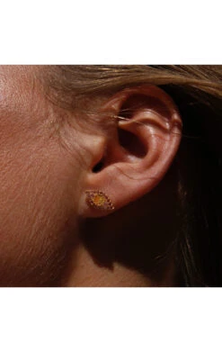 Boucles D'oreilles Rhodes -Hipanema rhodes citrine 2